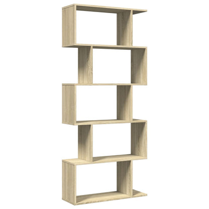 Kamerscherm / boekenkast 5-laags 70x24x161 cm hout sonoma eiken