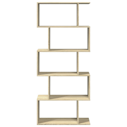 Kamerscherm / boekenkast 5-laags 70x24x161 cm hout sonoma eiken