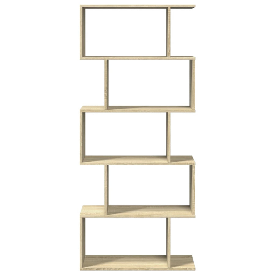 Kamerscherm / boekenkast 5-laags 70x24x161 cm hout sonoma eiken