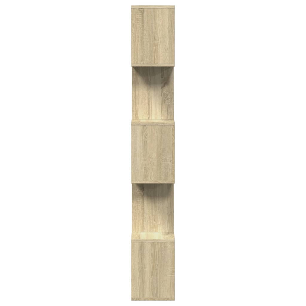 Kamerscherm / boekenkast 5-laags 70x24x161 cm hout sonoma eiken