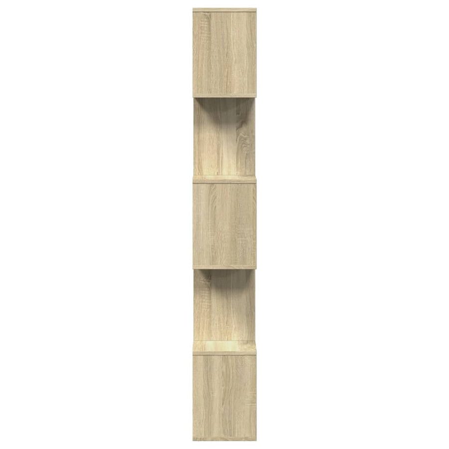 Kamerscherm / boekenkast 5-laags 70x24x161 cm hout sonoma eiken
