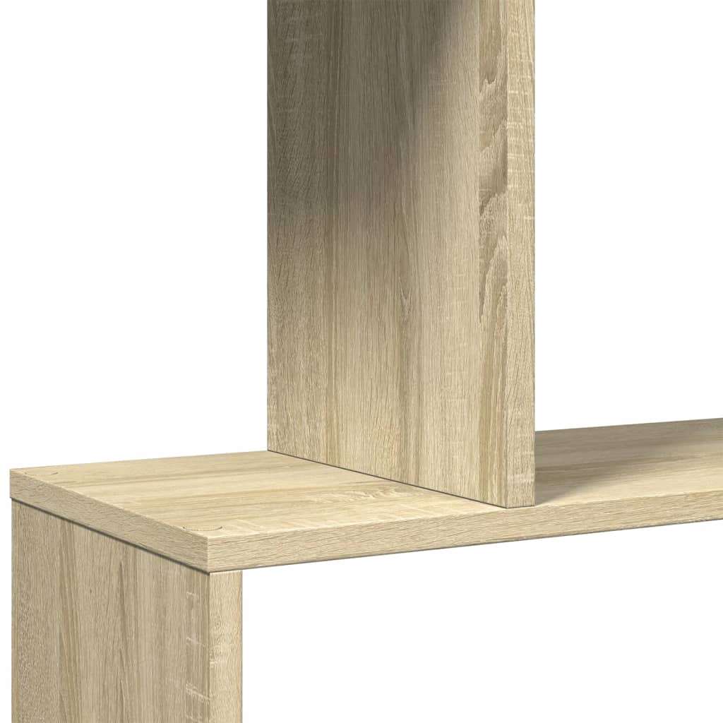 Kamerscherm / boekenkast 5-laags 70x24x161 cm hout sonoma eiken