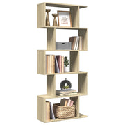 Boekenkast kamerscherm 70x24x161 cm sonoma eiken