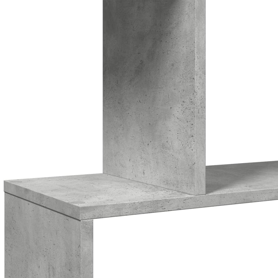 Kamerscherm / boekenkast 5-laags 70x24x161 cm hout betongrijs