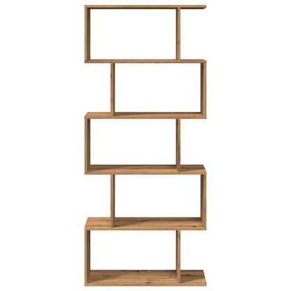 Kamerscherm / Boekenkast 5-Laags 70X24X Hout Artisanaal 161 cm artisanaal eikenkleurig