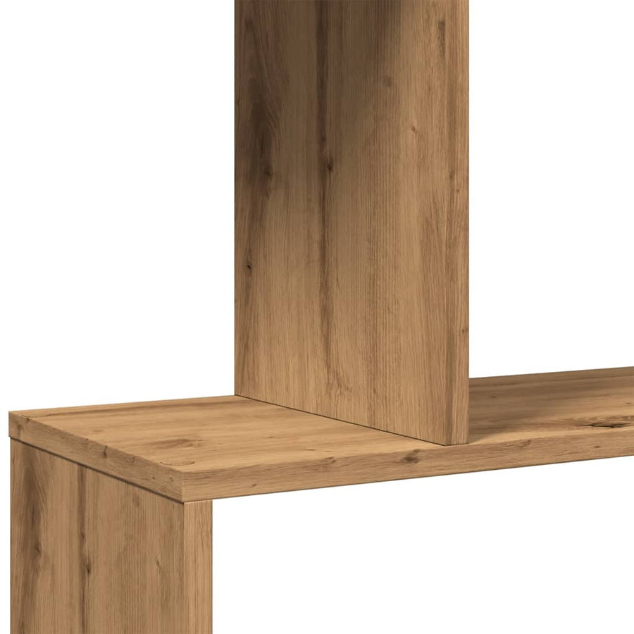 Kamerscherm / Boekenkast 5-Laags 70X24X Hout Artisanaal 161 cm artisanaal eikenkleurig