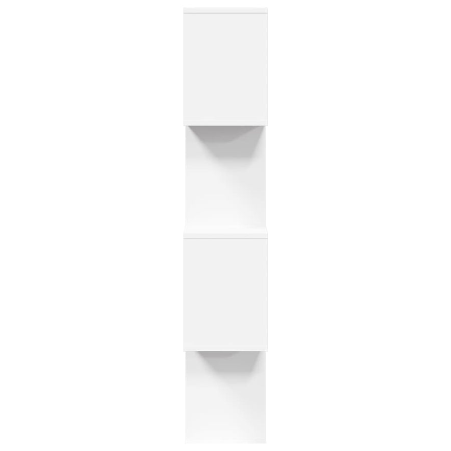 Kamerscherm / boekenkast 4-laags 70x24x129 cm bewerkt hout wit