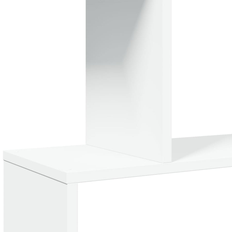 Kamerscherm / boekenkast 4-laags 70x24x129 cm bewerkt hout wit