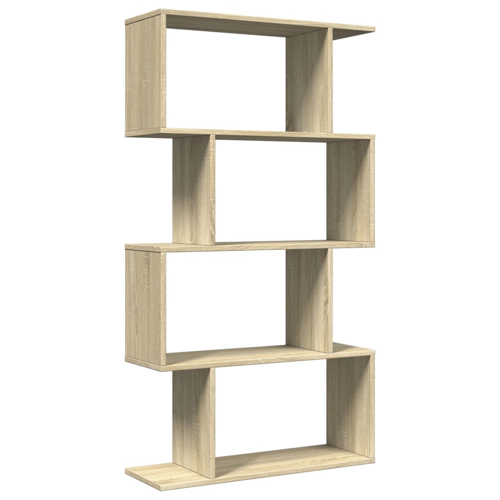 Kamerscherm / boekenkast 4-laags 70x24x129 cm hout sonoma eiken