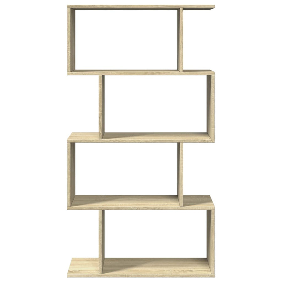 Kamerscherm / boekenkast 4-laags 70x24x129 cm hout sonoma eiken