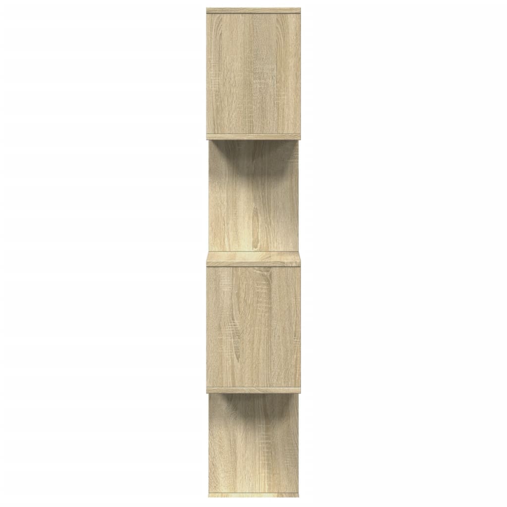 Kamerscherm / boekenkast 4-laags 70x24x129 cm hout sonoma eiken