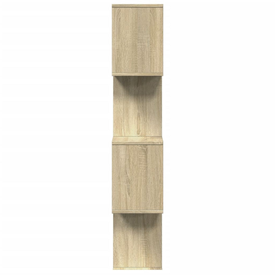 Kamerscherm / boekenkast 4-laags 70x24x129 cm hout sonoma eiken
