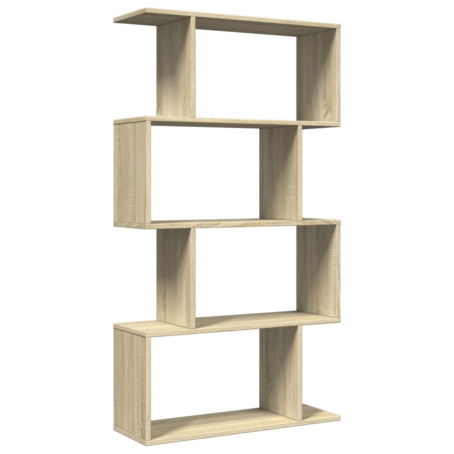 Kamerscherm / boekenkast 4-laags 70x24x129 cm hout sonoma eiken