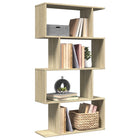 Boekenkast kamerscherm 70x24x129 cm sonoma eiken