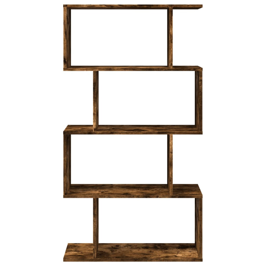 Kamerscherm / boekenkast 4-laags 70x24x129 cm hout gerookt eik
