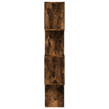 Kamerscherm / boekenkast 4-laags 70x24x129 cm hout gerookt eik