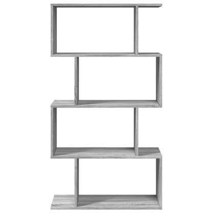 Kamerscherm / boekenkast 4-laags 70x24x129 cm hout grijs sonoma