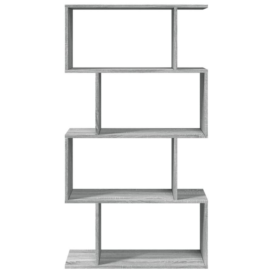 Kamerscherm / boekenkast 4-laags 70x24x129 cm hout grijs sonoma