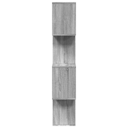 Kamerscherm / boekenkast 4-laags 70x24x129 cm hout grijs sonoma