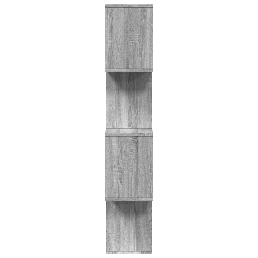 Kamerscherm / boekenkast 4-laags 70x24x129 cm hout grijs sonoma