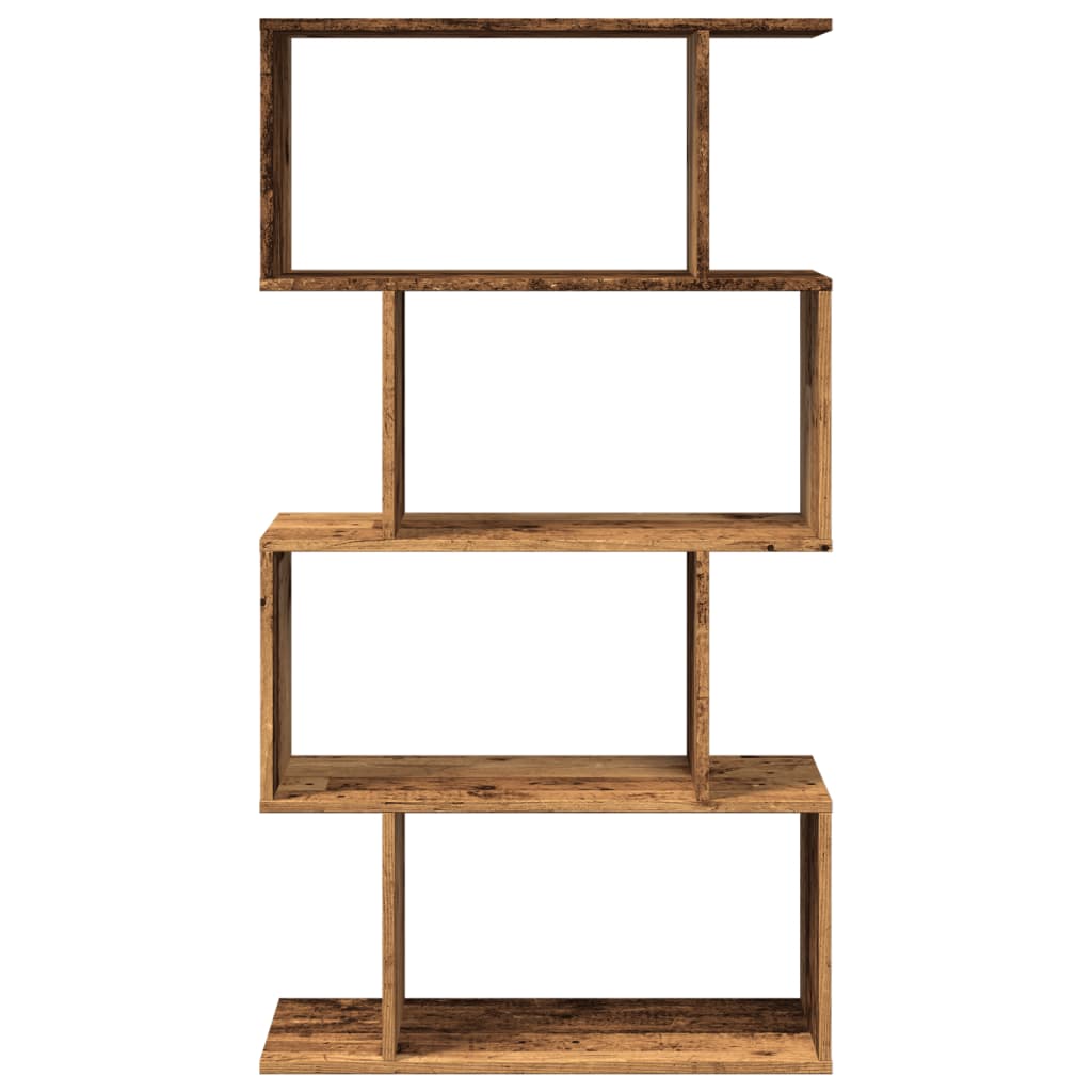 Kamerscherm / boekenkast 4-laags 70x24x129 cm hout oud hout