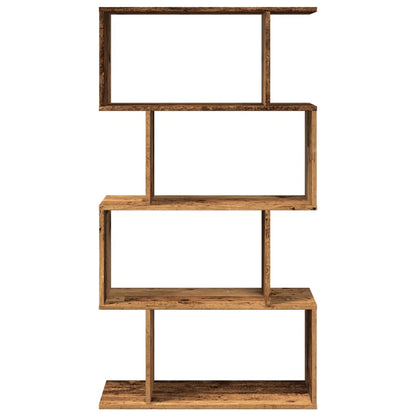 Kamerscherm / boekenkast 4-laags 70x24x129 cm hout oud hout