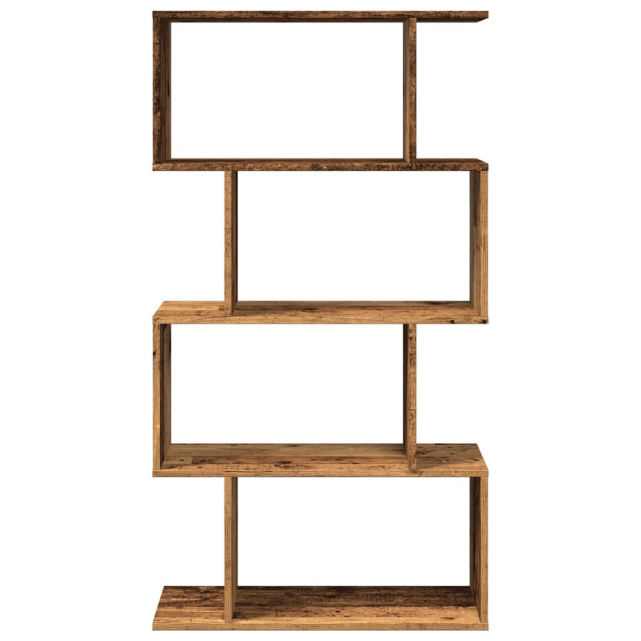 Kamerscherm / boekenkast 4-laags 70x24x129 cm hout oud hout