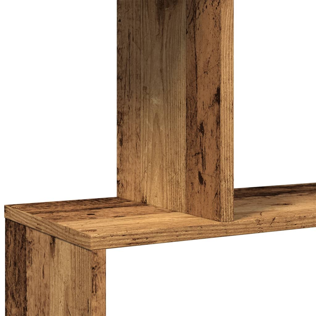 Kamerscherm / boekenkast 4-laags 70x24x129 cm hout oud hout