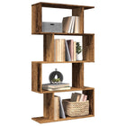 Boekenkast 70x24x129 cm oud hout