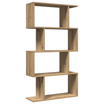 Kamerscherm / boekenkast 4-laags 70x24x129 cm hout artisanaal