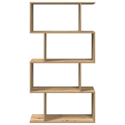Kamerscherm / boekenkast 4-laags 70x24x129 cm hout artisanaal