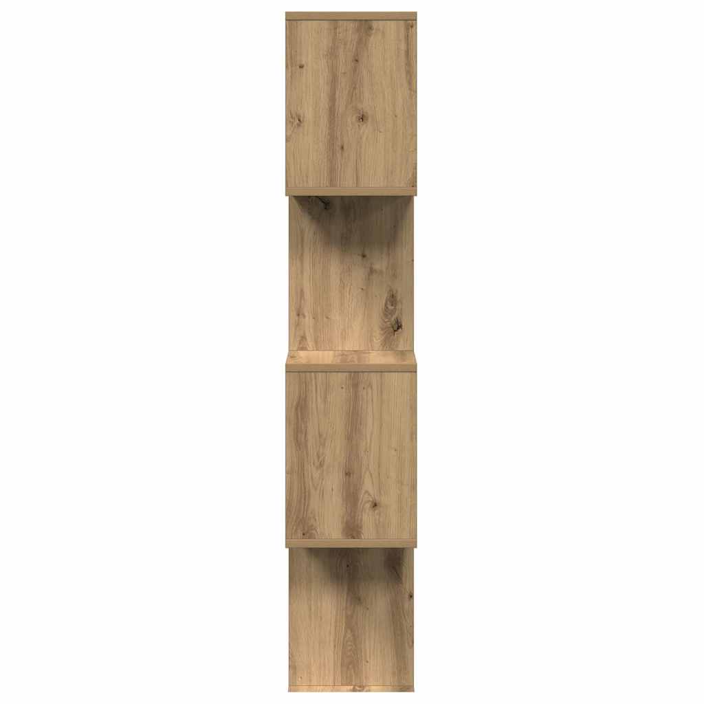 Kamerscherm / boekenkast 4-laags 70x24x129 cm hout artisanaal