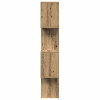 Kamerscherm / boekenkast 4-laags 70x24x129 cm hout artisanaal