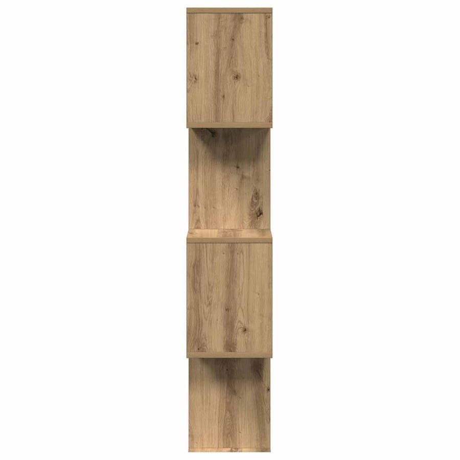 Kamerscherm / boekenkast 4-laags 70x24x129 cm hout artisanaal