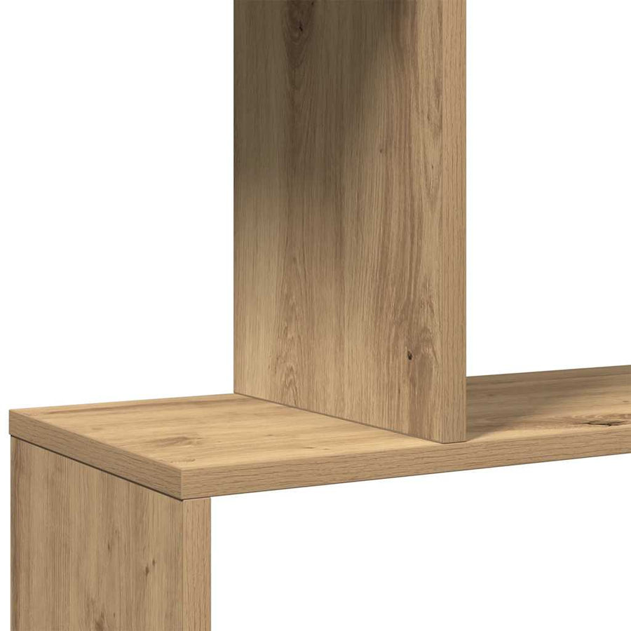 Kamerscherm / boekenkast 4-laags 70x24x129 cm hout artisanaal