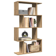 Boekenkast kamerscherm 70x24x129 cm bewerkt hout bruin