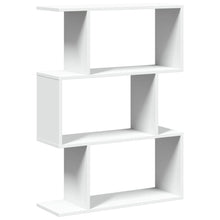 Kamerscherm / boekenkast 3-laags 70x24x97 cm bewerkt hout wit