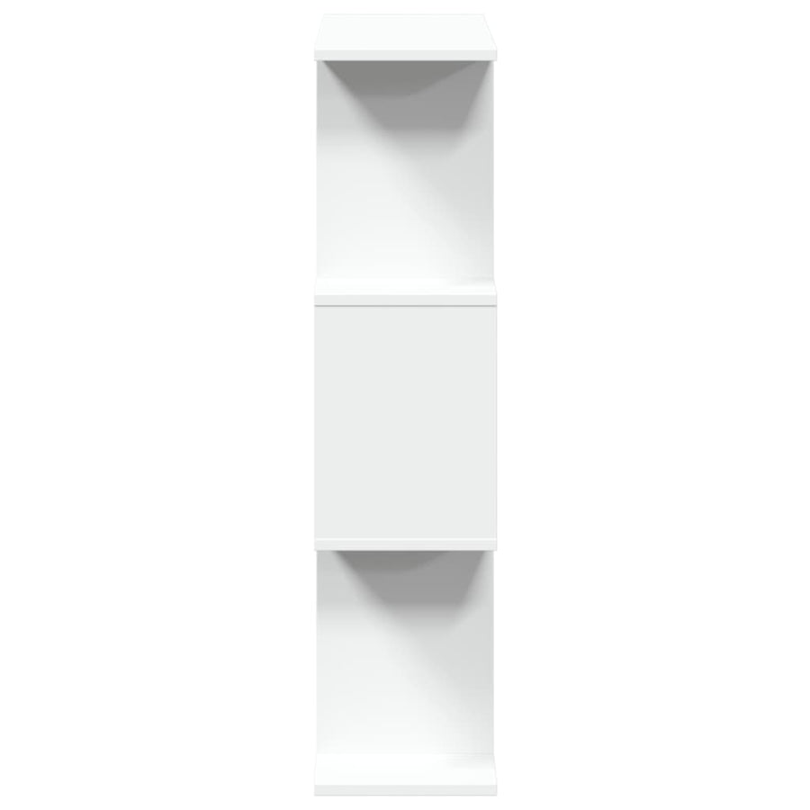 Kamerscherm / boekenkast 3-laags 70x24x97 cm bewerkt hout wit