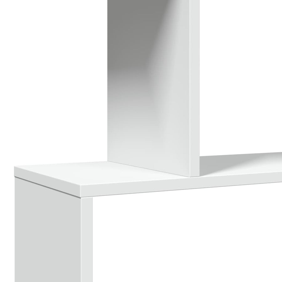 Kamerscherm / boekenkast 3-laags 70x24x97 cm bewerkt hout wit