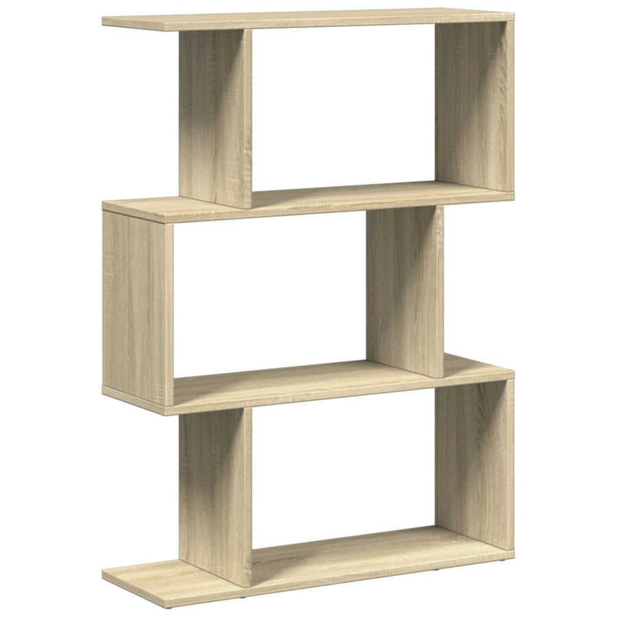 Kamerscherm / boekenkast 3-laags 70x24x97 cm hout sonoma eiken