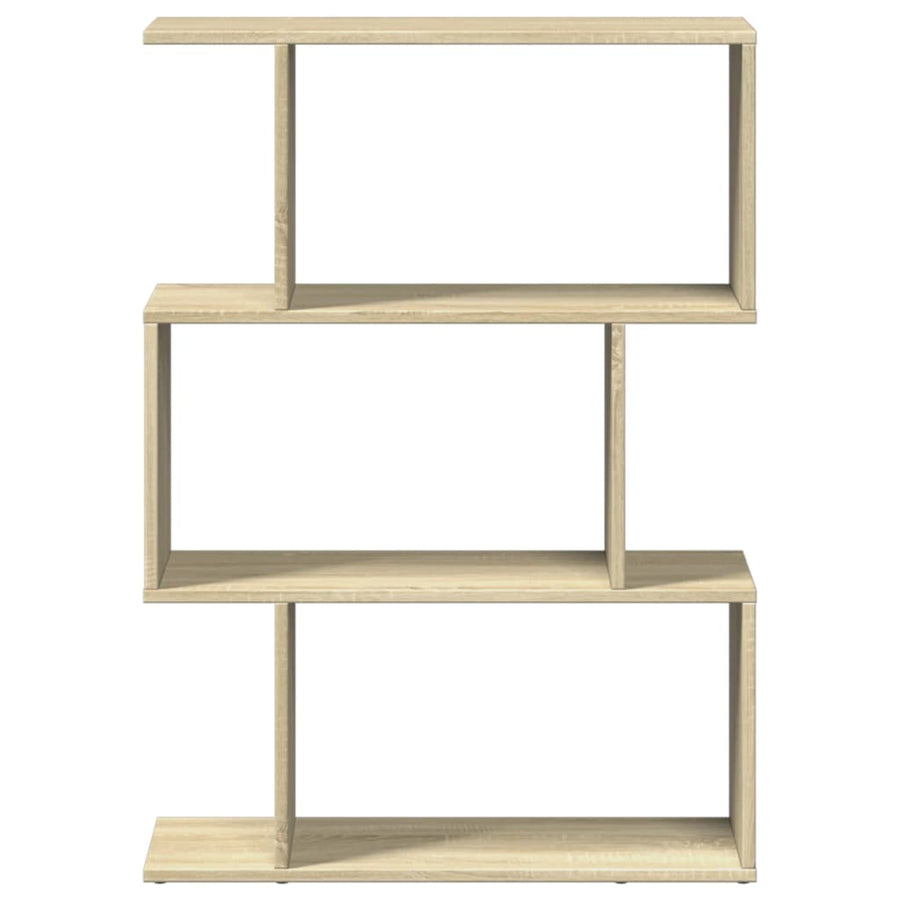 Kamerscherm / boekenkast 3-laags 70x24x97 cm hout sonoma eiken