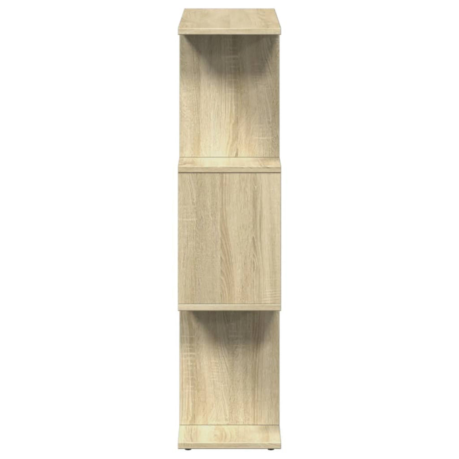 Kamerscherm / boekenkast 3-laags 70x24x97 cm hout sonoma eiken