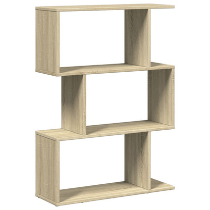 Kamerscherm / boekenkast 3-laags 70x24x97 cm hout sonoma eiken