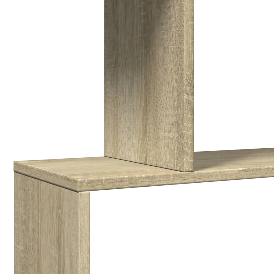Kamerscherm / boekenkast 3-laags 70x24x97 cm hout sonoma eiken