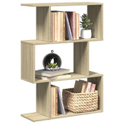 Boekenkast kamerscherm 70x24x97 cm sonoma eiken