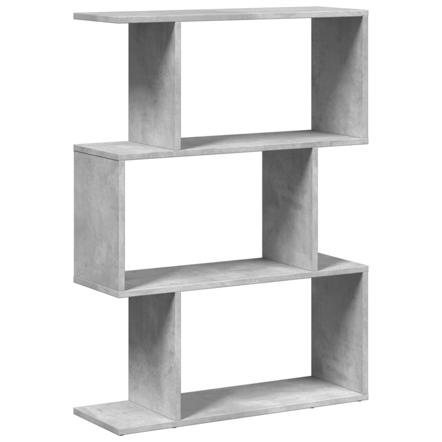 Kamerscherm / boekenkast 3-laags 70x24x97 cm hout betongrijs