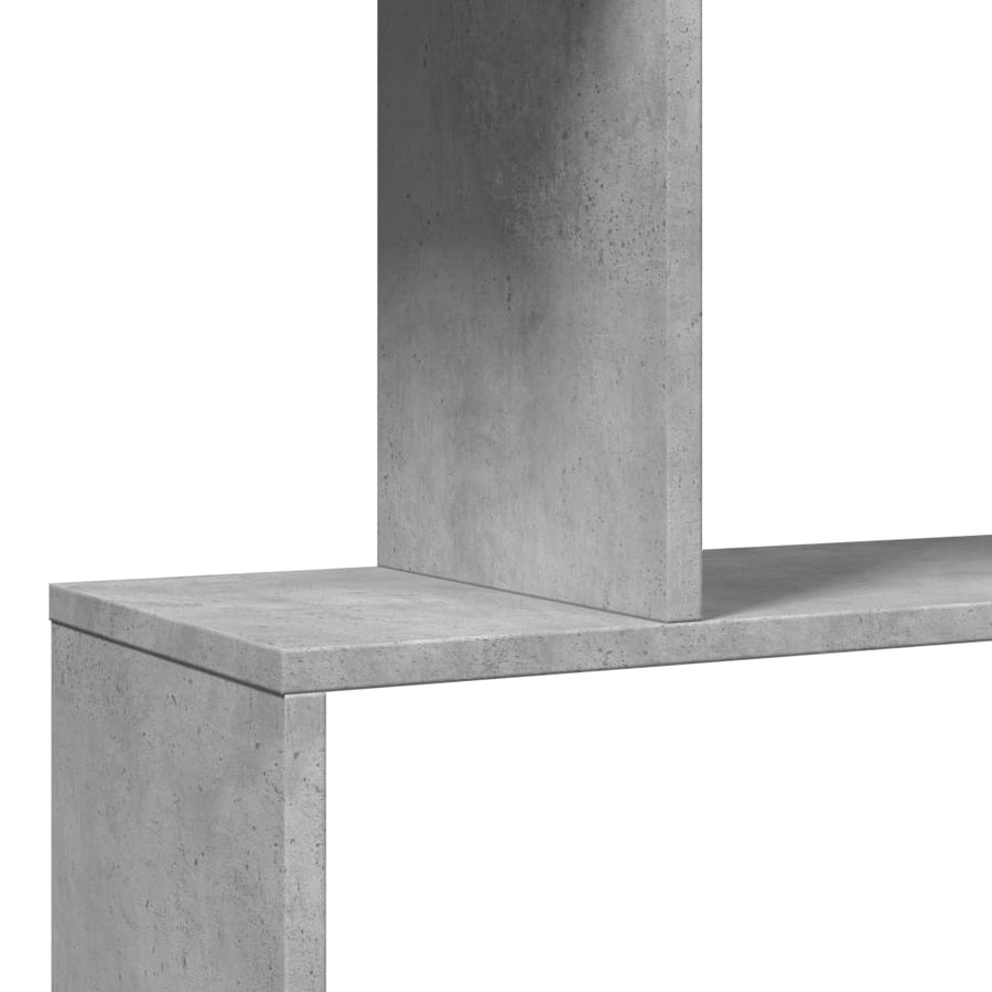 Kamerscherm / boekenkast 3-laags 70x24x97 cm hout betongrijs