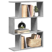 Boekenkast kamerscherm 70x24x97 cm betongrijs