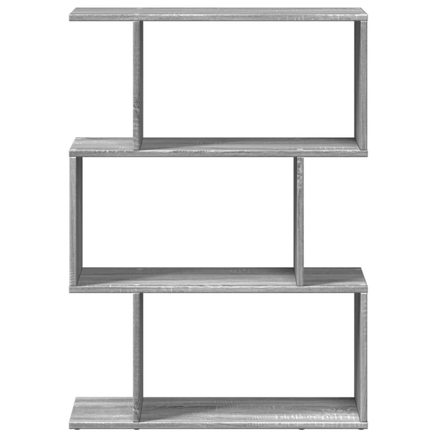 Kamerscherm / boekenkast 3-laags 70x24x97 cm hout grijs sonoma