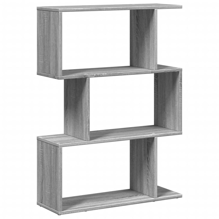 Kamerscherm / boekenkast 3-laags 70x24x97 cm hout grijs sonoma